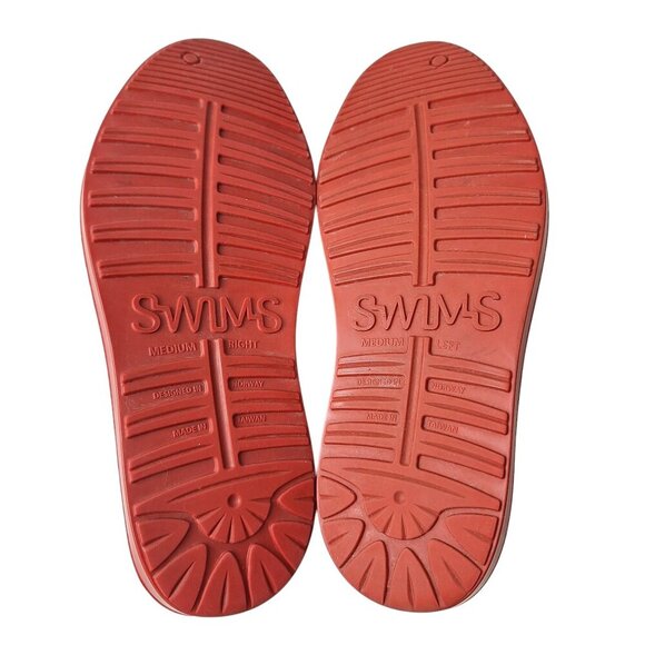 SWIMS Men Medium (Sz 6-7.5)‎ Red Rubber Classic Rain Shoe Cover Galoshes - Picture 13 of 16